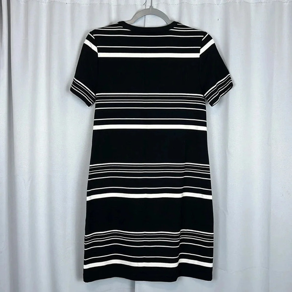 White House Black Market Striped Short Sleeves Knit Dress Size Small - Picture 2 of 6